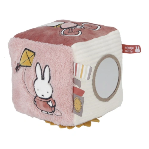 LITTLE DUTCH kostka textilní králíček Miffy Fluffy