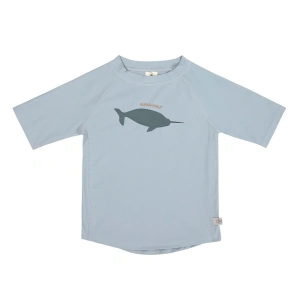LÄSSIG tričko Short Sleeve Rashguard whale light blue 13-18 m
