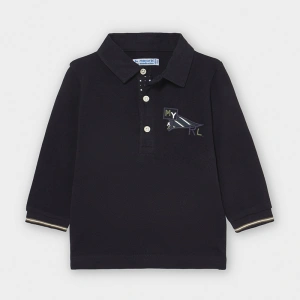 MAYORAL chlapecké tričko s límečkem MYRL tmavě modré - 92 cm