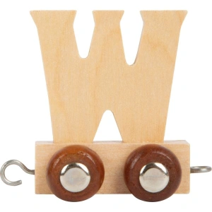 SMALL FOOT Dřevěný vláček vláčkodráhy abeceda písmeno W