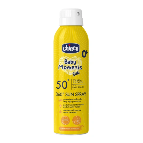 CHICCO dětský sprej na opalování 360° SPF50+ 150ml
