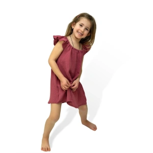 ESITO mušelínové šaty Ruby red (2)
