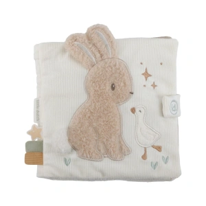 LITTLE DUTCH textilní knížka s aktivitami Newborn Naturals