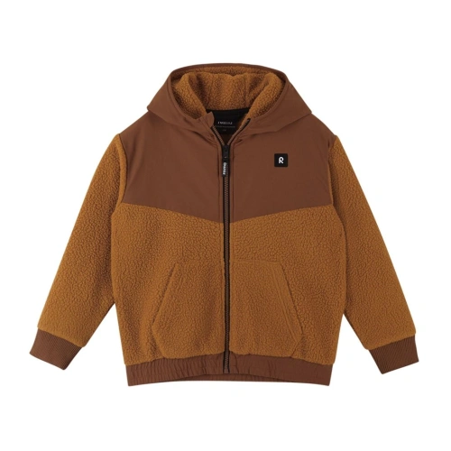 REIMA dětská fleecová mikina Samota Cinnamon brown