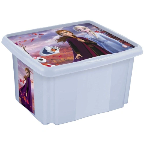 KEEEPER Úložný box s víkem velký "Frozen", Modrá