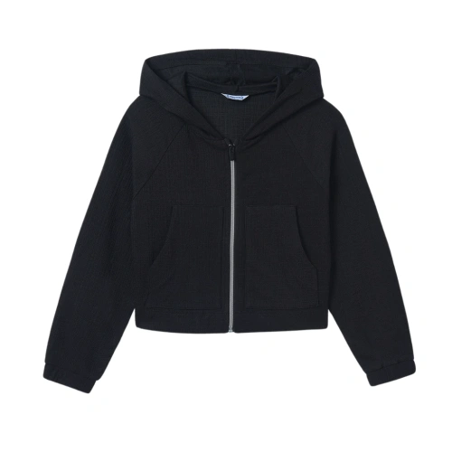 MAYORAL dívčí mikina s kapucí černá