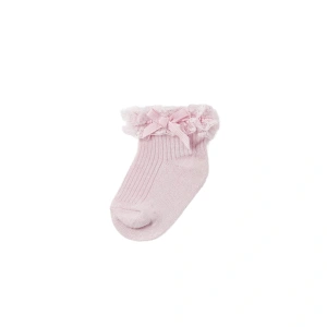 MAYORAL dívčí luxusní ponožky s krajkou 1 pár Baby růžová EU 15-16