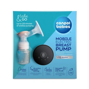 CANPOL BABIES odsávačka mateřského mléka elektrická přenosná Take&Go (1)