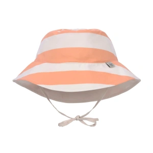 LÄSSIG klobouček Sun Protection Bucket Hat block str.milky/peach 19-36 m