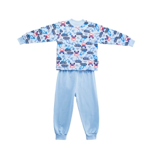 ESITO Chlapecké pyžamo Bagr modrá vel. 104 cm