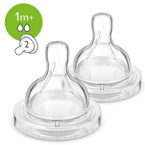 PHILIPS AVENT Dudlík Anti-colic/Classic+ 2 pomalý průtok, 2 ks