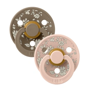 BIBS x LIBERTY Colour dudlík z přírodního kaučuku 2ks - velikost 2 (6-18m.) (8)