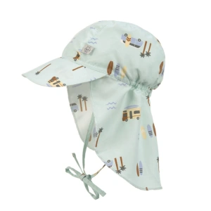 LÄSSIG klobouček Sun Protection Flap Hat Camper Sea Foam vel. 19-36 m