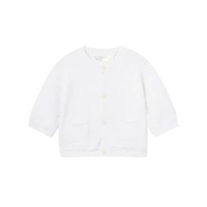 MAYORAL novorozenecký svetr bílá vel. 55 cm