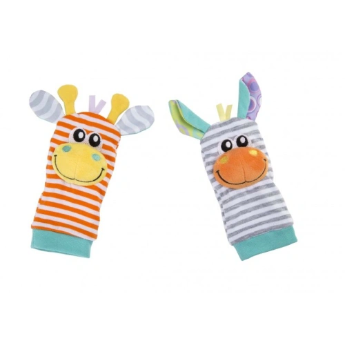 PLAYGRO Chrastící ponožky a náramky pastelové