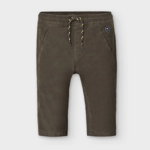MAYORAL chlapecké kalhoty z mikrovlákna hnědá - 86 cm