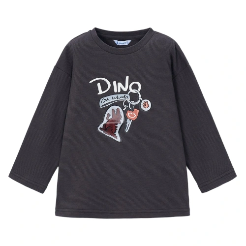 MAYORAL chlapecké tričko DR Dino tm. šedá