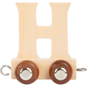 SMALL FOOT Dřevěný vláček vláčkodráhy abeceda písmeno H