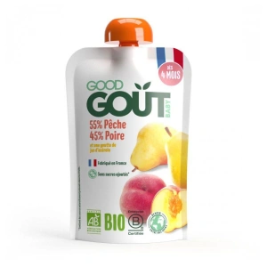 GOOD GOUT BIO Broskev s hruškou (120 g) GOOD GOUT BIO Broskev s hruškou (120 g)