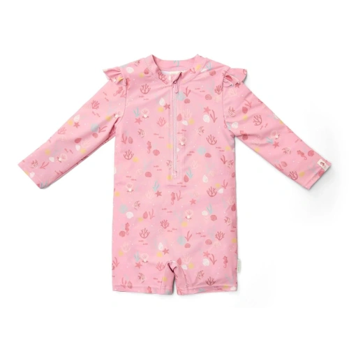 LITTLE DUTCH dívčí plavky DR Ocean Treasures Pink