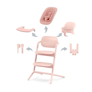 CYBEX jídelní židlička set 4v1 Lemo Pearl pink/Light pink
