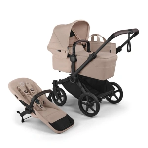 BUGABOO Donkey 6 Black/Desert Taupe Melange - Desert Taupe Melange