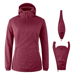 MAMALILA softshellová nosící bunda Allrounder fit burgundy vel. M