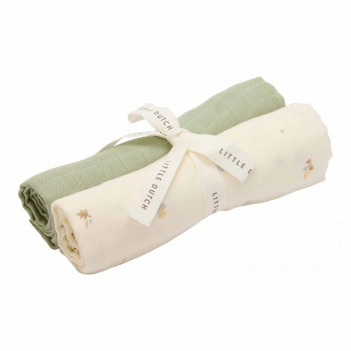 LITTLE DUTCH pleny 2 ks 70x70 cm Forest Treasures & Sage