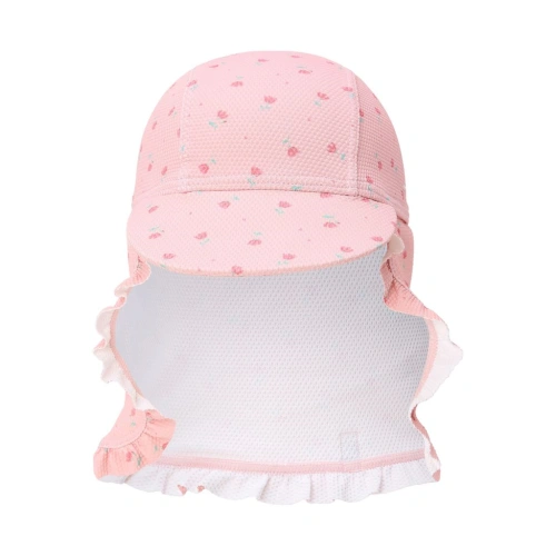 LITTLE DUTCH dívčí plavecká čepice Sunny Flowers Blush