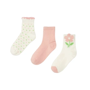 MAYORAL dívčí ponožky set 3 páry Blush EU 19-22