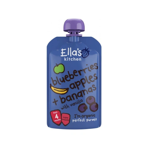 ELLA'S KITCHEN BIO jablko, borůvka a banán (120g)