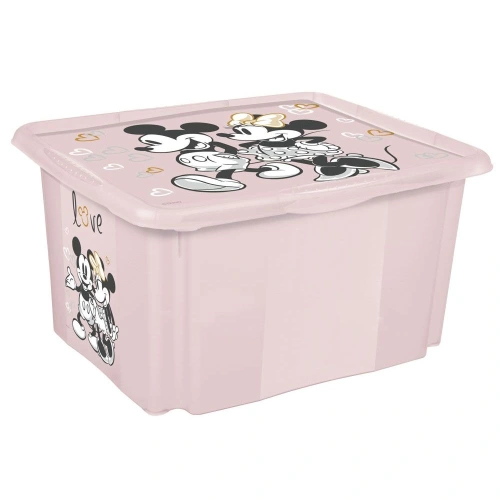 KEEEPER Úložný box s víkem malý "Minnie", Růžová