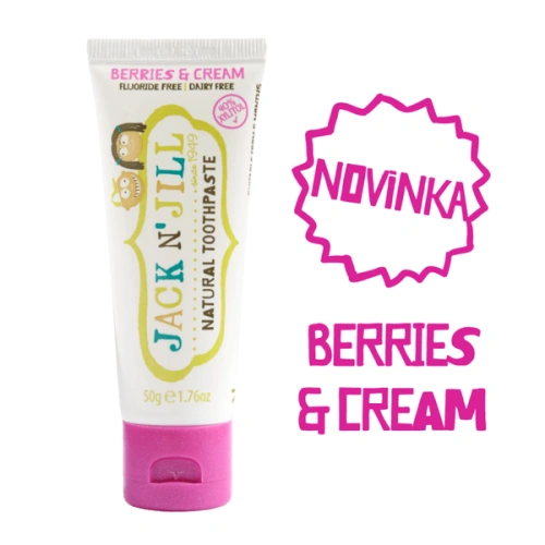 JACK N' JILL Přírodní zubní pasta 50 g - berries & cream