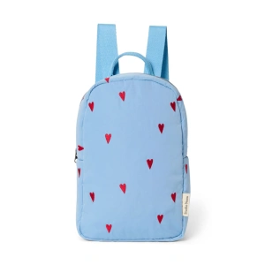 STUDIO NOOS batůžek Puffy Mini BACKPACK - Light Blue Hearts