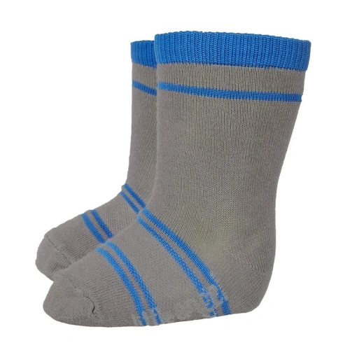 LITTLE ANGEL Ponožky STYL ANGEL - Outlast® velikost 17-19 (25-29), barva tm.šedá/modrá