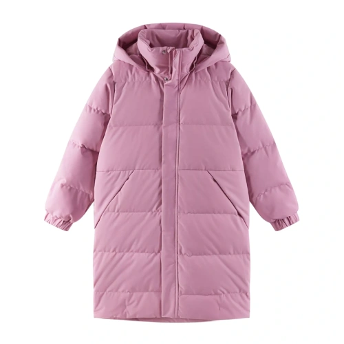 REIMA dětská péřová bunda Parkkala grey pink