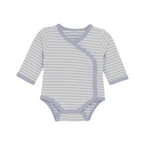 FIXONI dětské zavinovací body DR Y/D Stripe Zen Blue vel. 44 cm