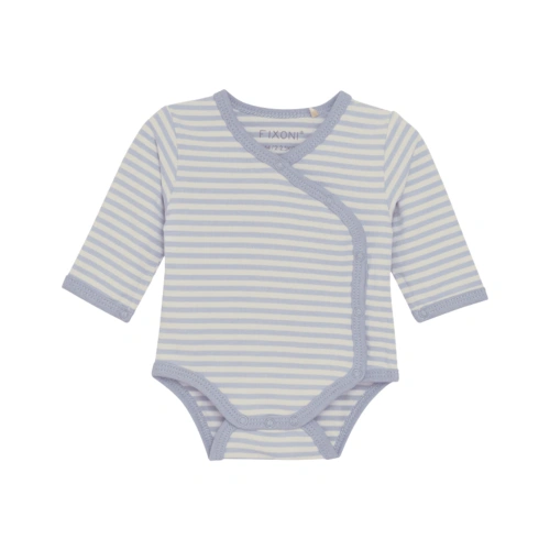 FIXONI dětské zavinovací body DR Y/D Stripe Zen Blue