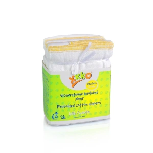 XKKO vícevrstvé plenky Newborn (4/8/4) bílé