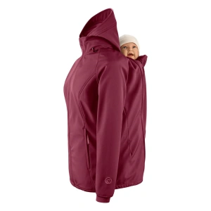 MAMALILA softshellová nosící bunda Allrounder fit burgundy (4)
