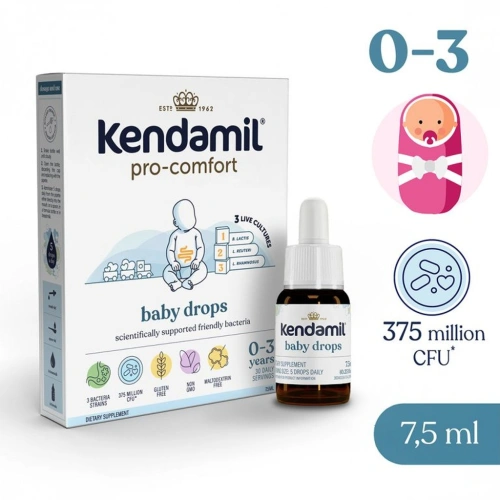 KENDAMIL pro-comfort kapky pro děti (7,5 ml), doplněk stravy s probiotiky