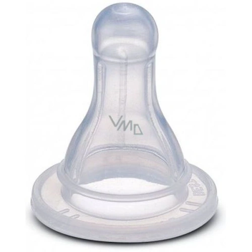 FARLIN Silikonový dudlík kulatý na standartní kojenecké láhve od 12 měsíců - mléko