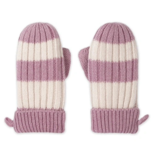 LODGER rukavice Stripe Merino Mauve