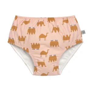 LÄSSIG plavky Swim Diaper Girls camel pink 07-12 m