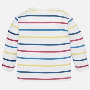 MAYORAL chlapecké tričko dlouhý rukáv pruhy barevné - 80 cm (1)