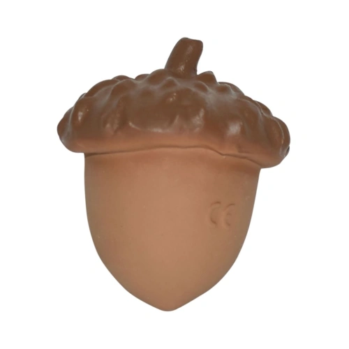 TIKIRI kousátko a chrastítko z přírodní gumy Forest Žalud