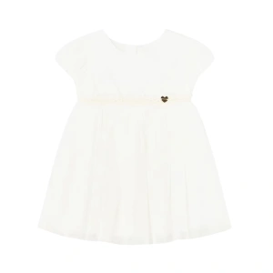 MAYORAL dívčí tylové šaty Srdíčko bílá vel. 74  cm