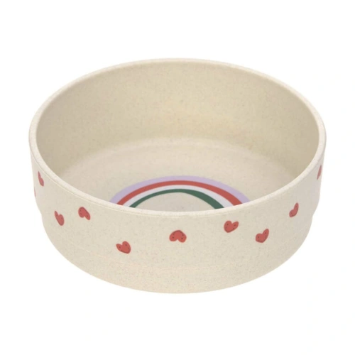 LÄSSIG dětská miska Bowl PP/Cellulose Rascals Heart lavende