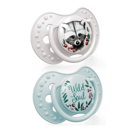 LOVI Dudlík silikonový dynamický WILD SOUL 3-6m 2ks Kluk