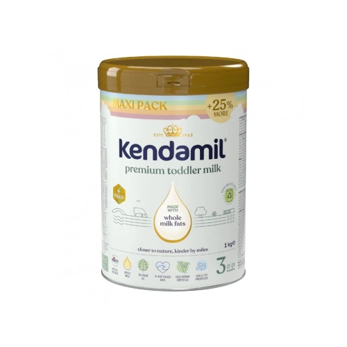 KENDAMIL Pokračovací mléko Premium 3 HMO+ 1kg XXL duhové balení